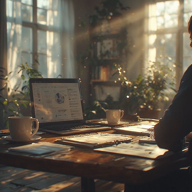 Glowing shield with an upward-trending bar graph in the center, surrounded by digital light rays and abstract technology icons, symbolizing cybersecurity and financial growth.