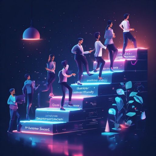 Glowing shield with an upward-trending bar graph in the center, surrounded by digital light rays and abstract technology icons, symbolizing cybersecurity and financial growth.